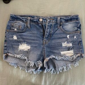 High rise Jean shorts
